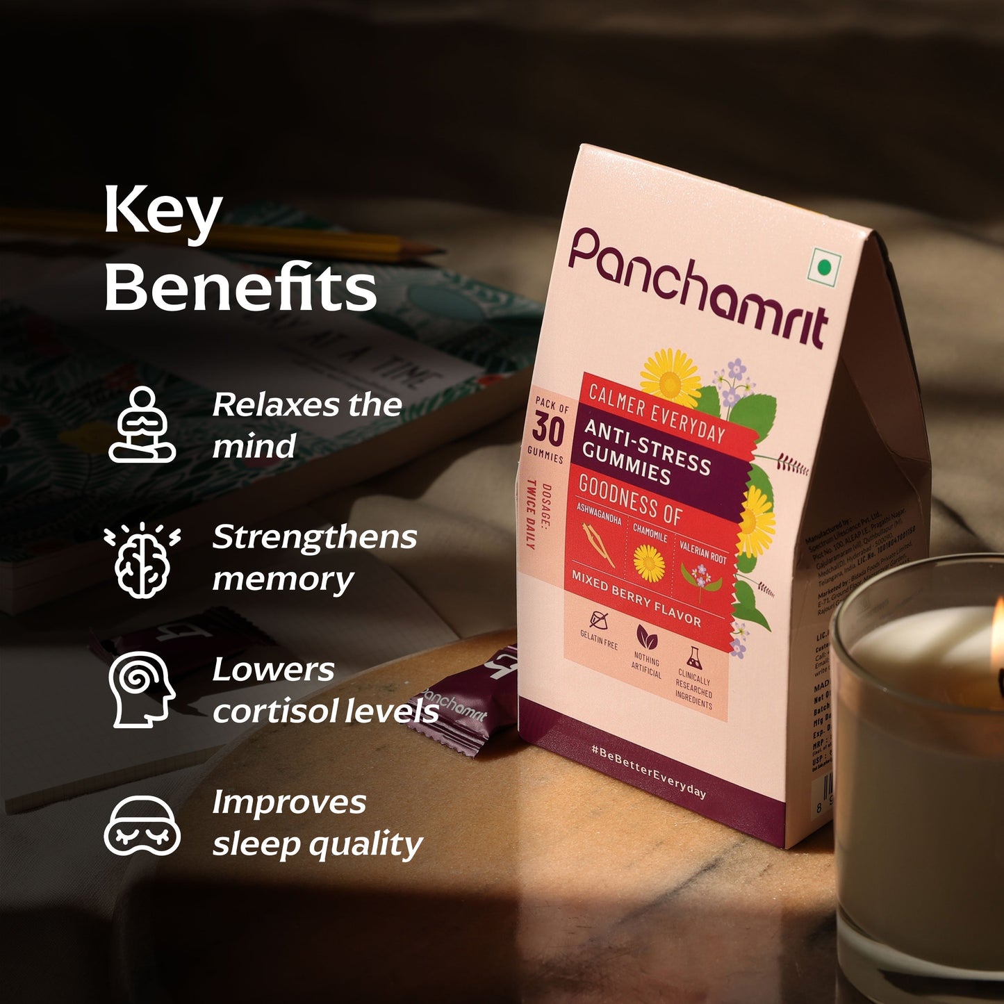 Panchamrit Ashwagandha Gummies - Key Benefits