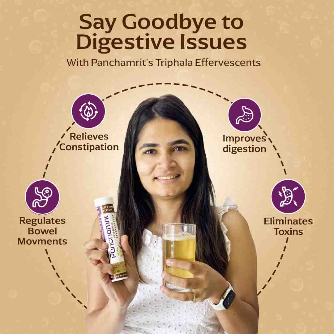 Triphala Effervescent Tablets | Lime Flavor