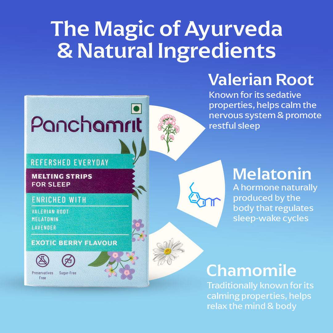 Buy 1 Get 1 FREE | Panchamrit Melting Strip for Sleep | Exotic Berry Flavor