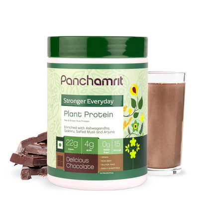 Panchamrit Ayurvedic Plant Protein Powder | Chocolate Flavor