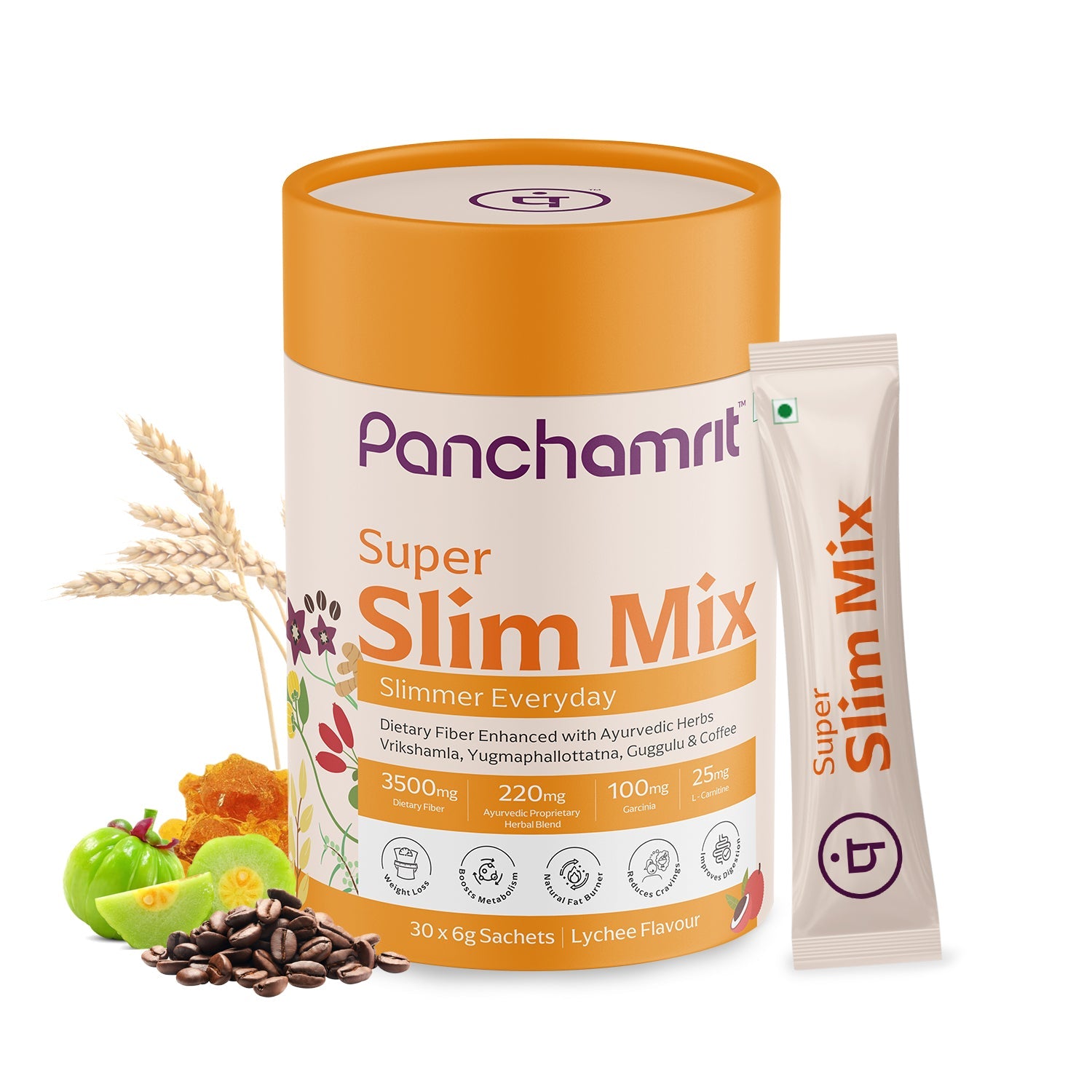 Pack of 1 | Super Slim Mix Powder| Lychee Flavor