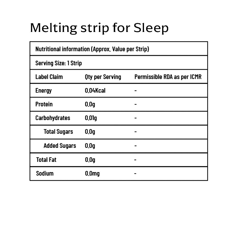 Melting Strip for Sleep | Pack of 4